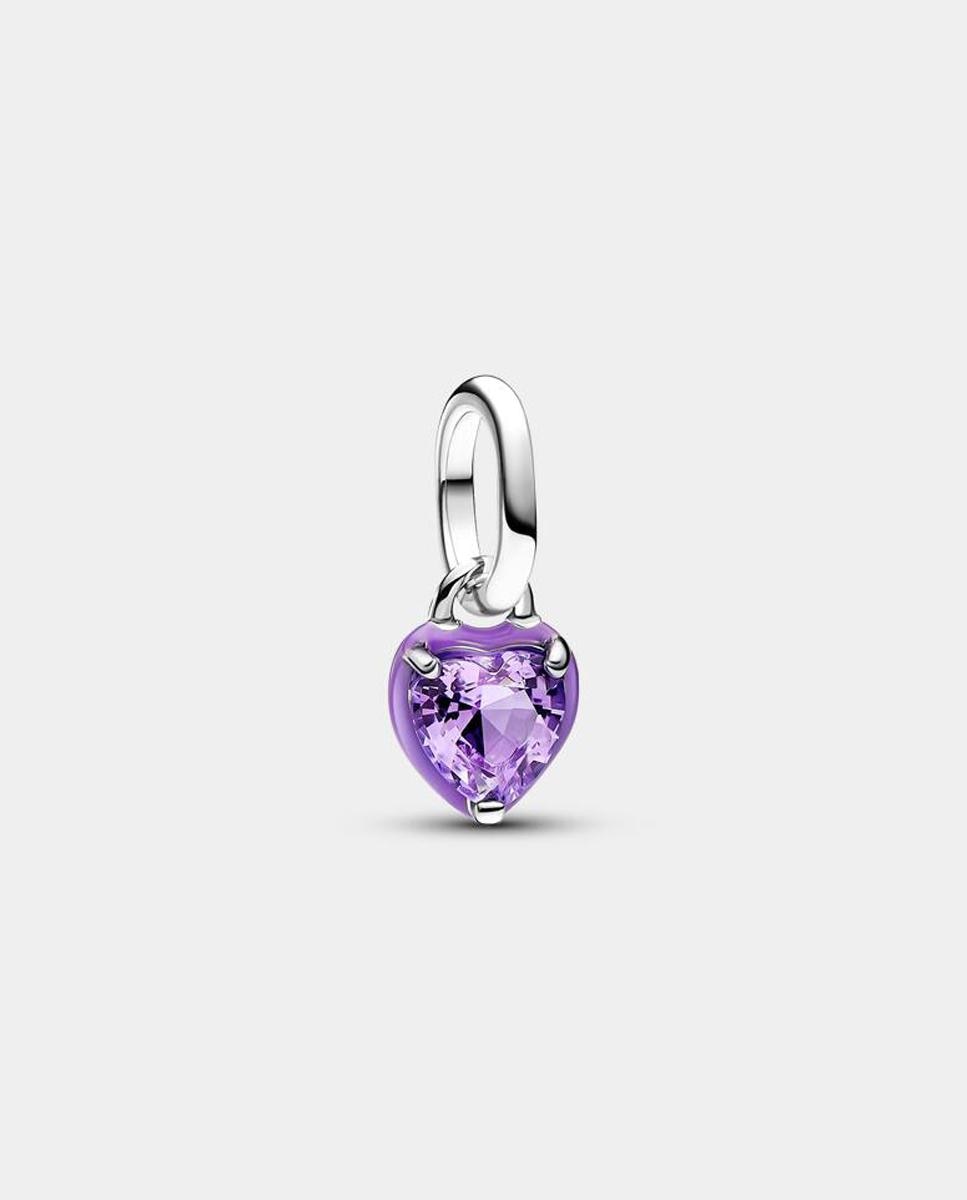 Charm mini colgante pandora me chakra corazón - Morado Morado-1