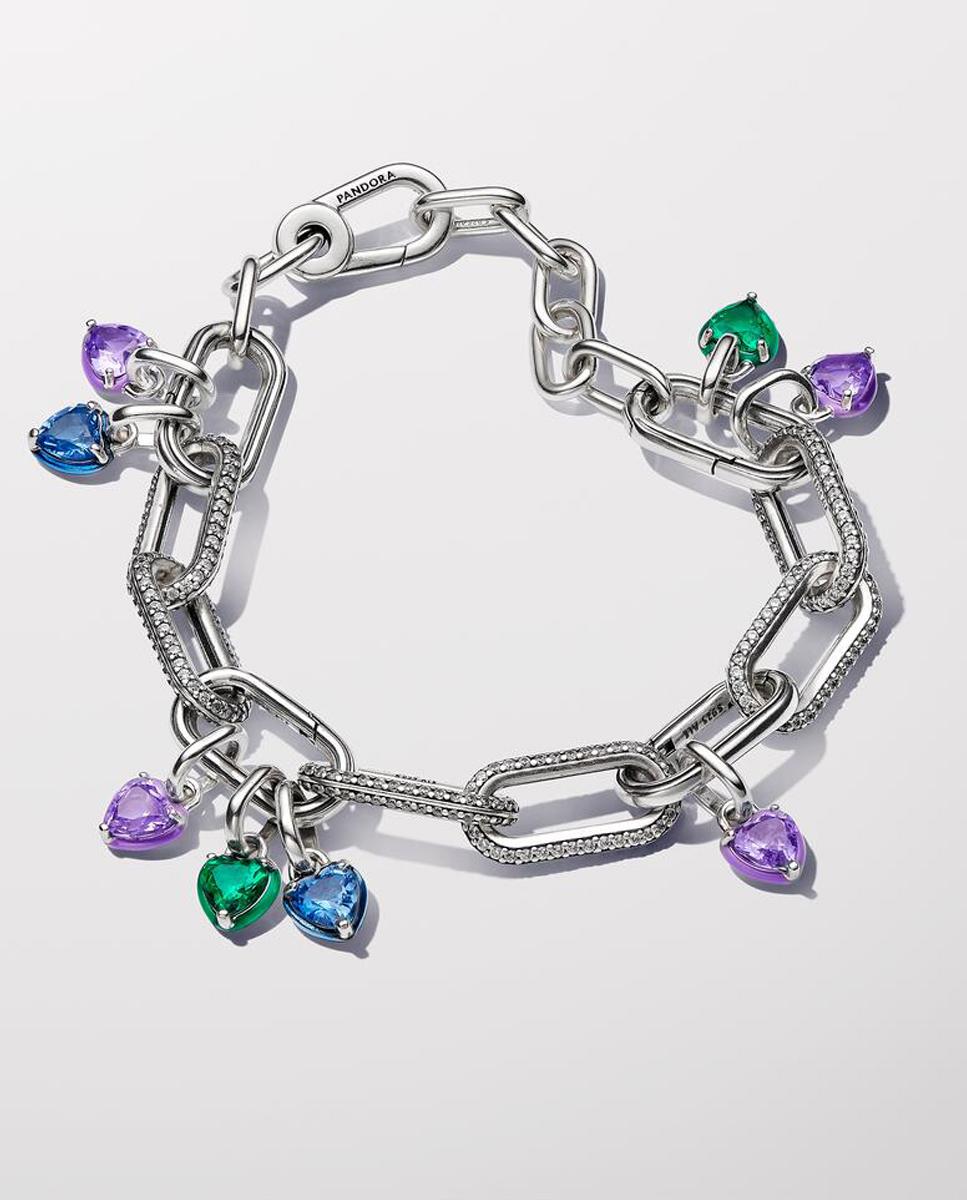 Charm mini colgante pandora me chakra corazón - Morado Morado-2