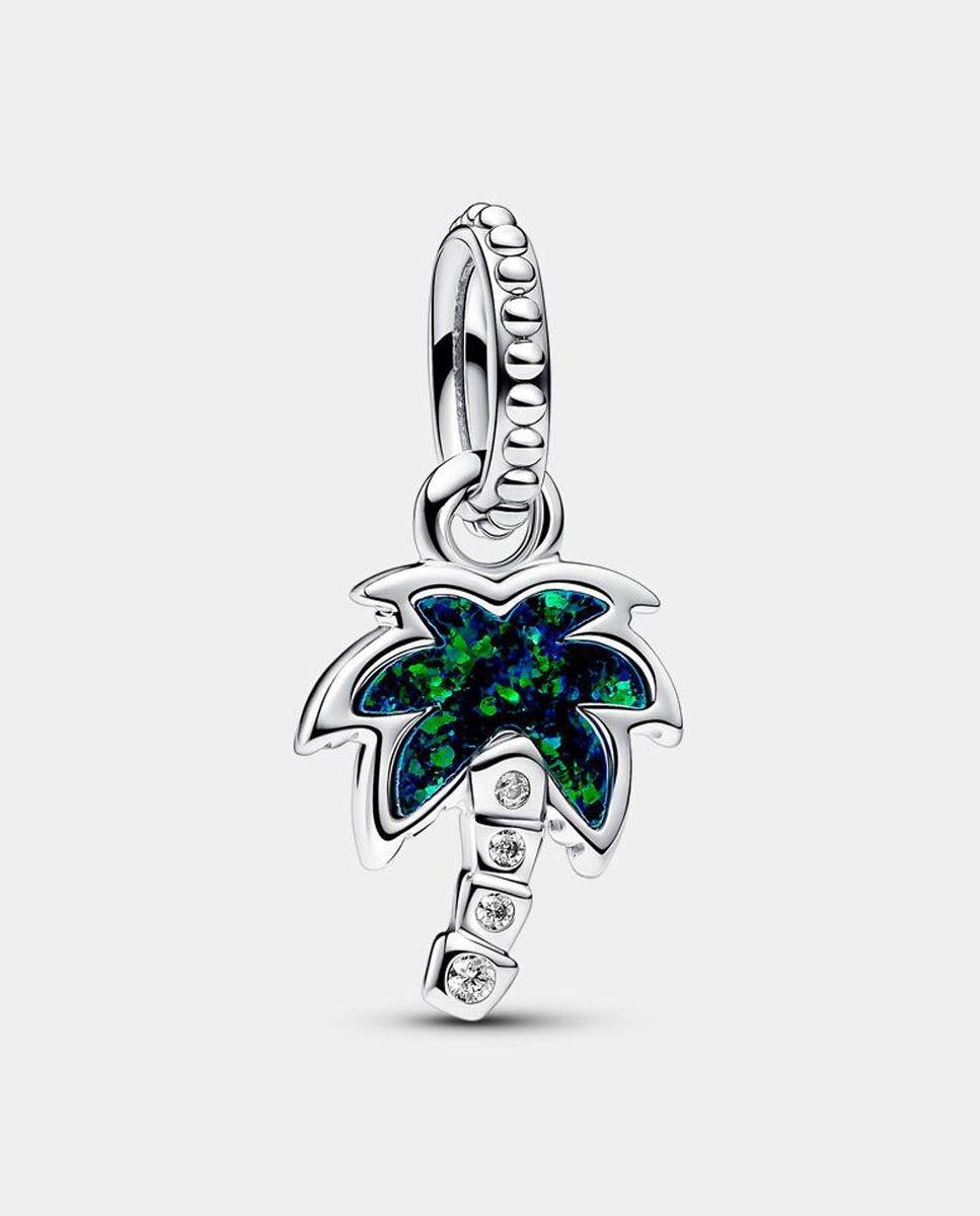 Imagen 1 de Charm colgante palmera verde opalescente Verde
