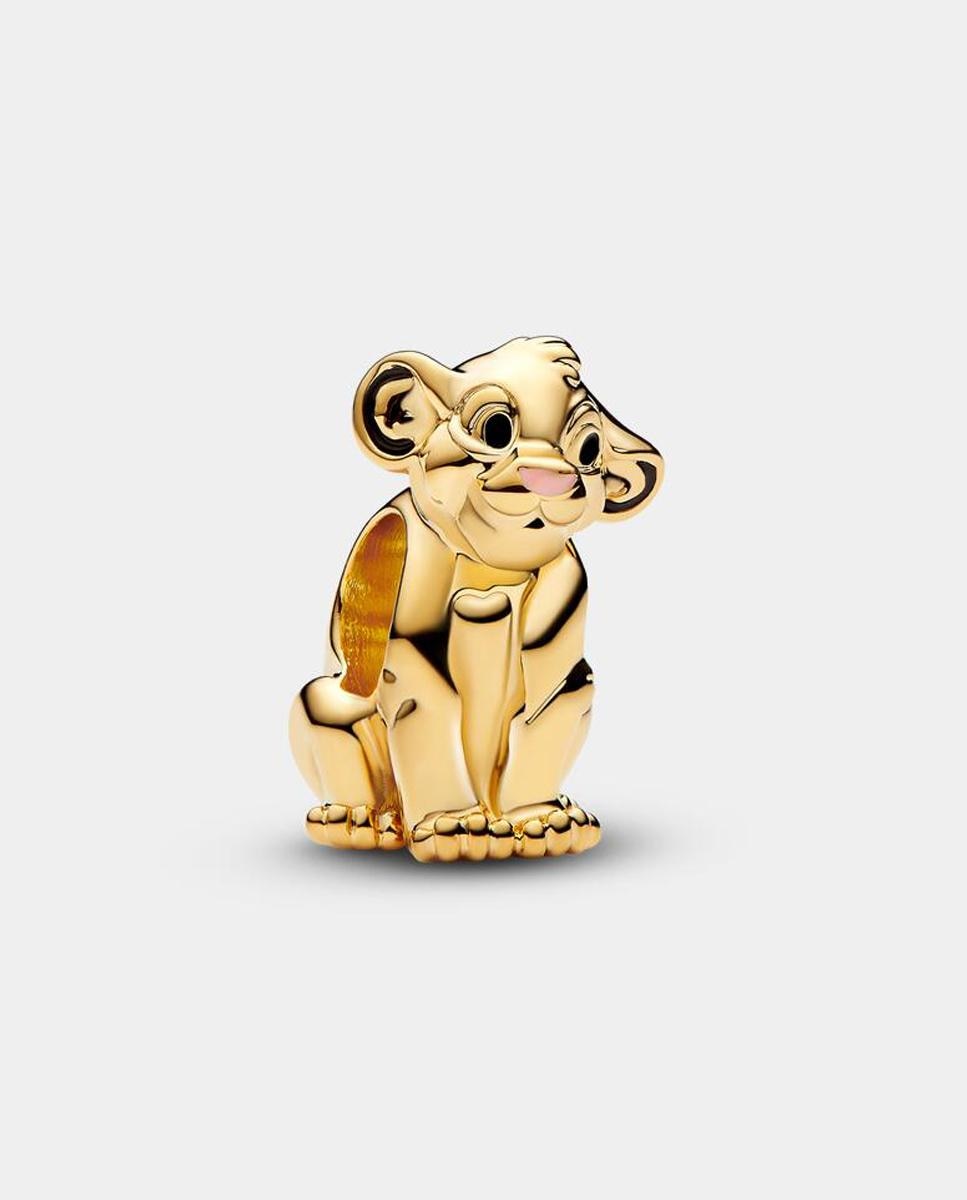 Imagen 0 de Charm disney x pandora bañado en oro y esmalte negro Negro