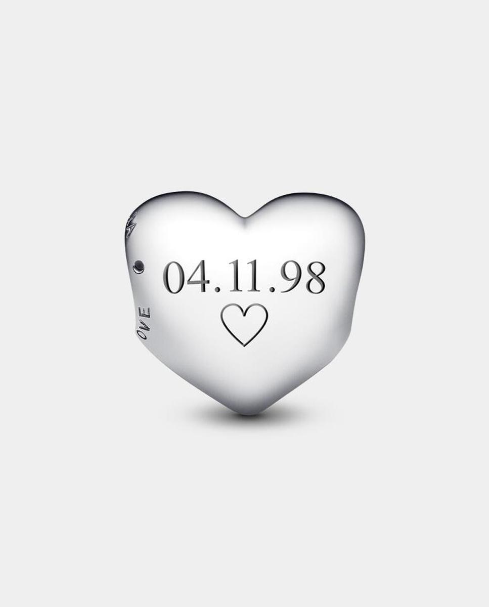 Charm grabable corazón be love - PANDORA - Plata Plata-2