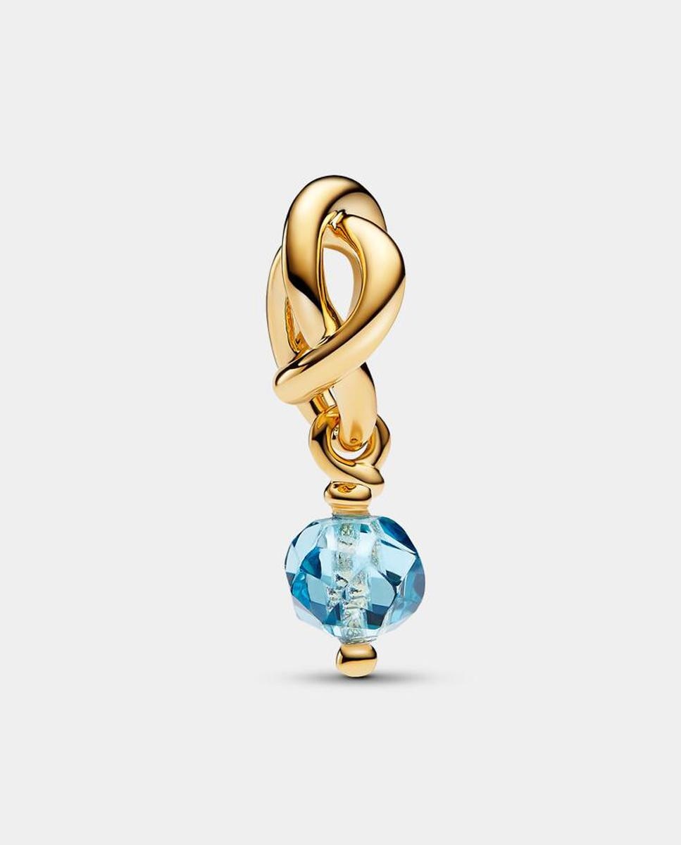 Charm colgante círculo eternity azul aguamarina facetado - PANDORA - Azul Azul-2