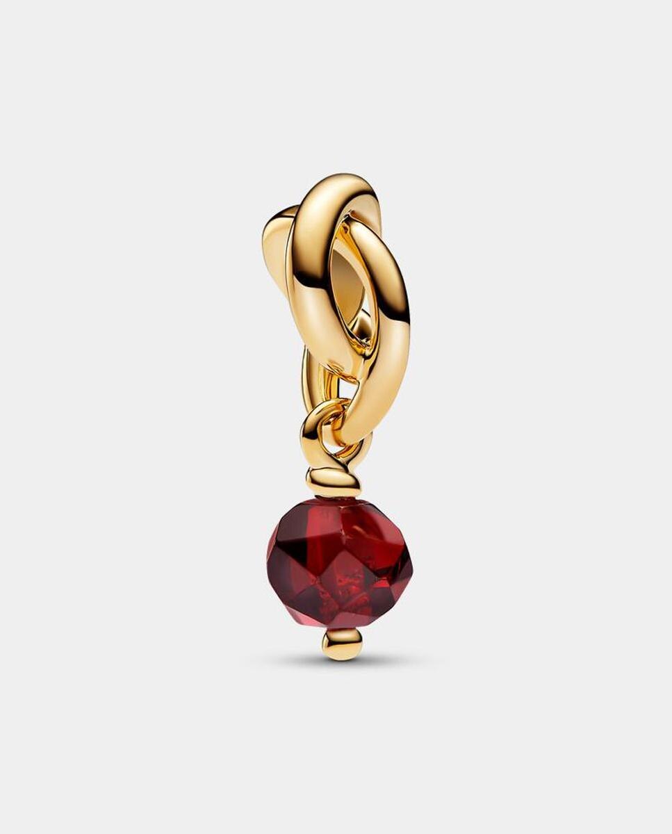 Charm colgante círculo eternity facetado - PANDORA - Rojo Rojo-1