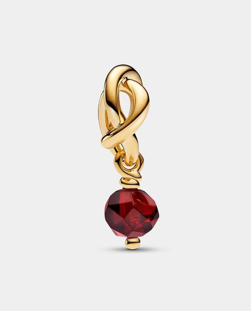 Charm colgante círculo eternity facetado - PANDORA - Rojo Rojo-2