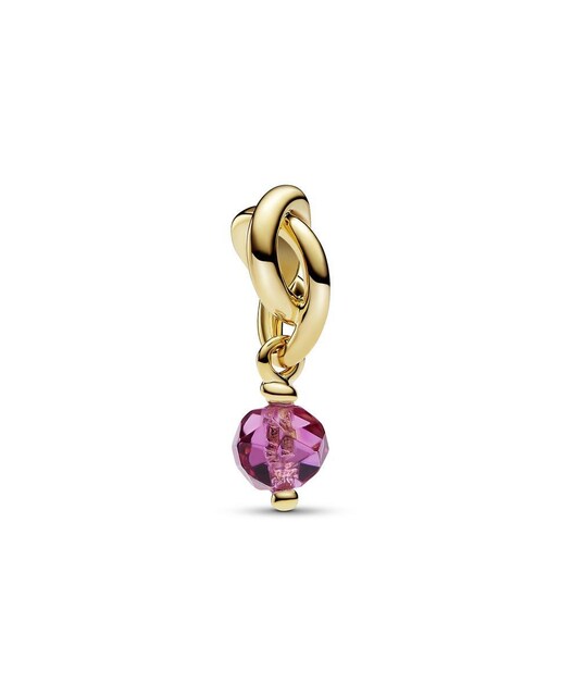 Imagen 0 de Charm Colgante Círculo Eternity Rosa Facetado