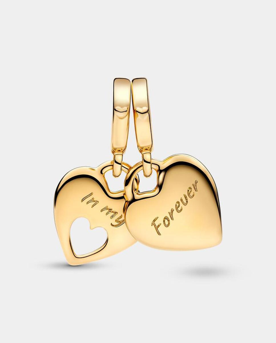 Charm Colgante Divisible Corazón Doble - PANDORA - Blanco Blanco-2