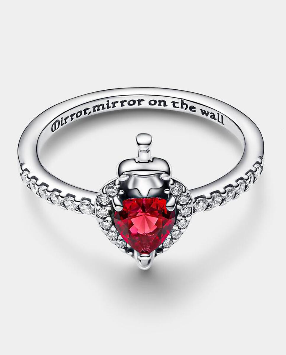 Imagen 2 de Anillo en plata de ley reina malvada villanos de disney - Rojo Rojo