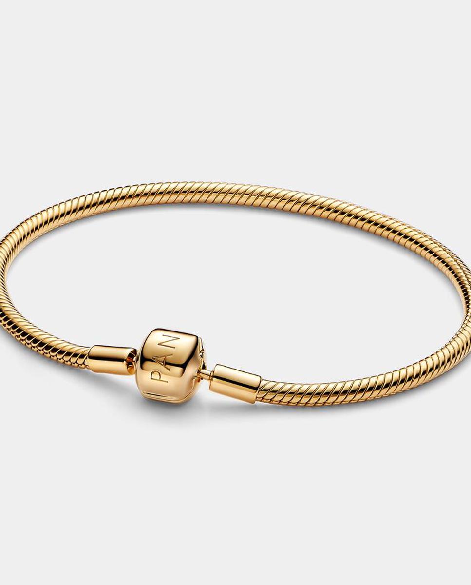Imagen 1 de Pulsera pandora moments cadena de serpiente con cierre de barril - Oro Oro