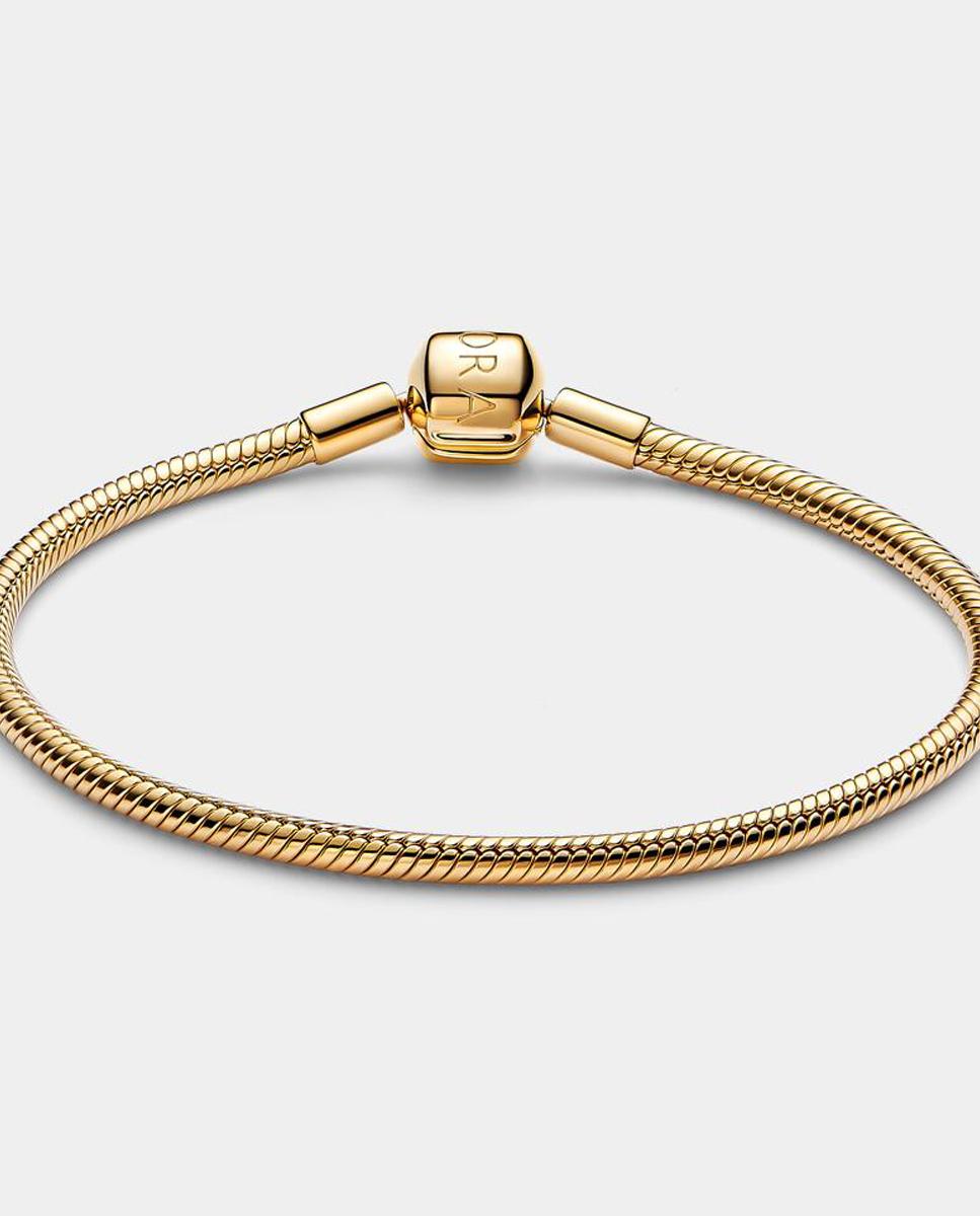 Imagen 2 de Pulsera pandora moments cadena de serpiente con cierre de barril - Oro Oro