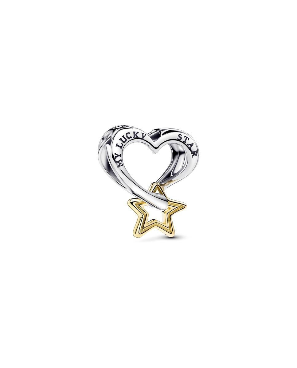 Charm estrella y corazón de la suerte Plata PANDORA Plata-1