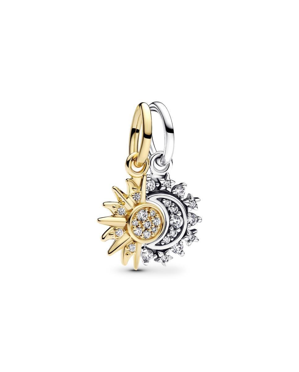 Imagen 1 de Charm colgante divisible sol y luna - PANDORA - Blanco Blanco
