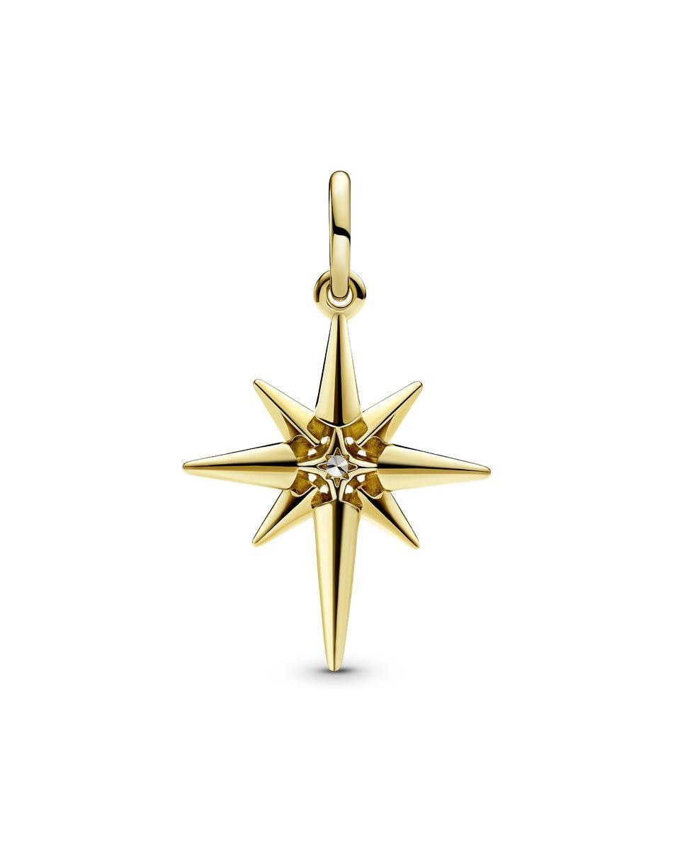 Charm colgante estrella polar brillante - PANDORA - Blanco Blanco-1