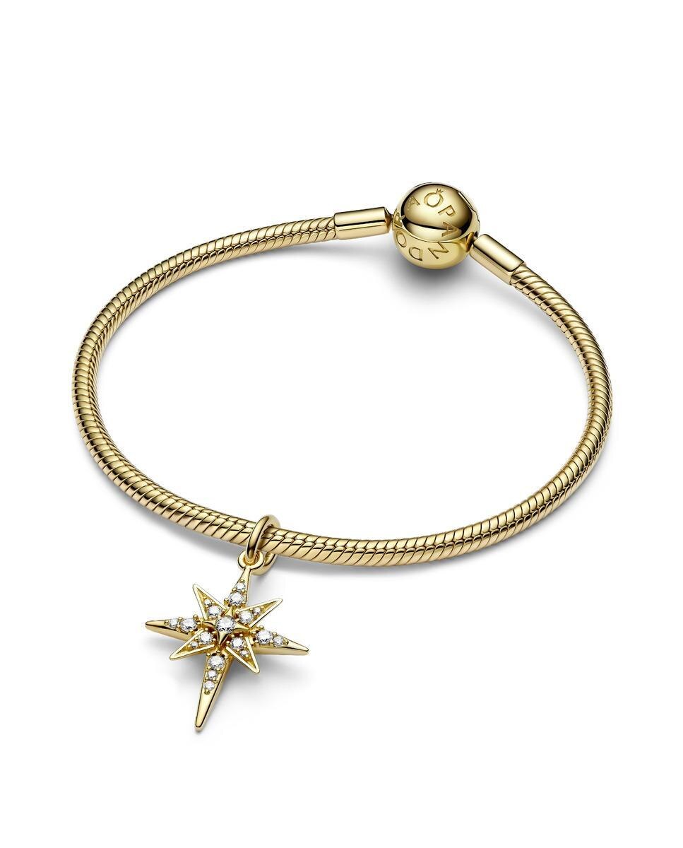 Charm colgante estrella polar brillante - PANDORA - Blanco Blanco-2