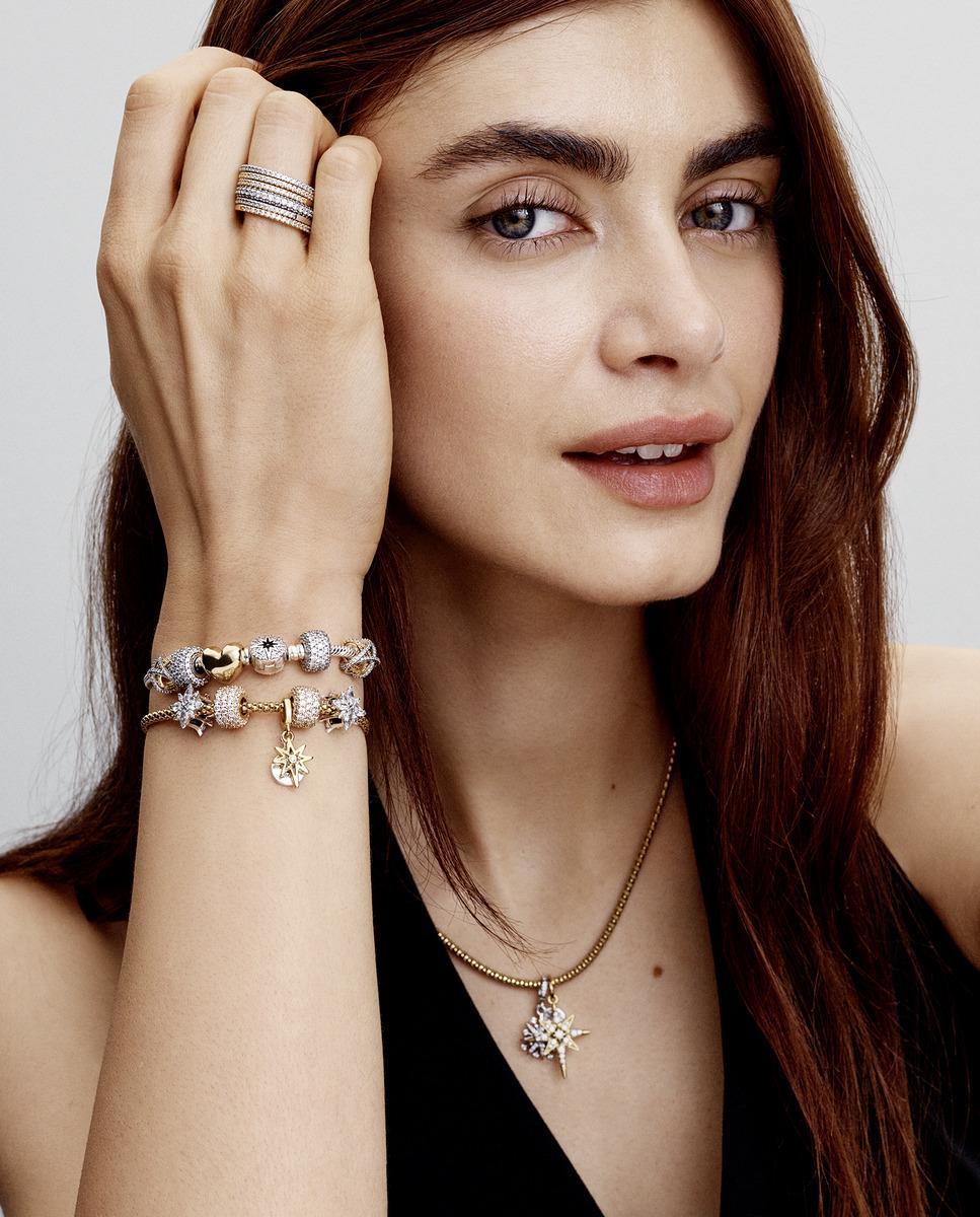 Charm colgante estrella polar brillante - PANDORA - Blanco Blanco-4