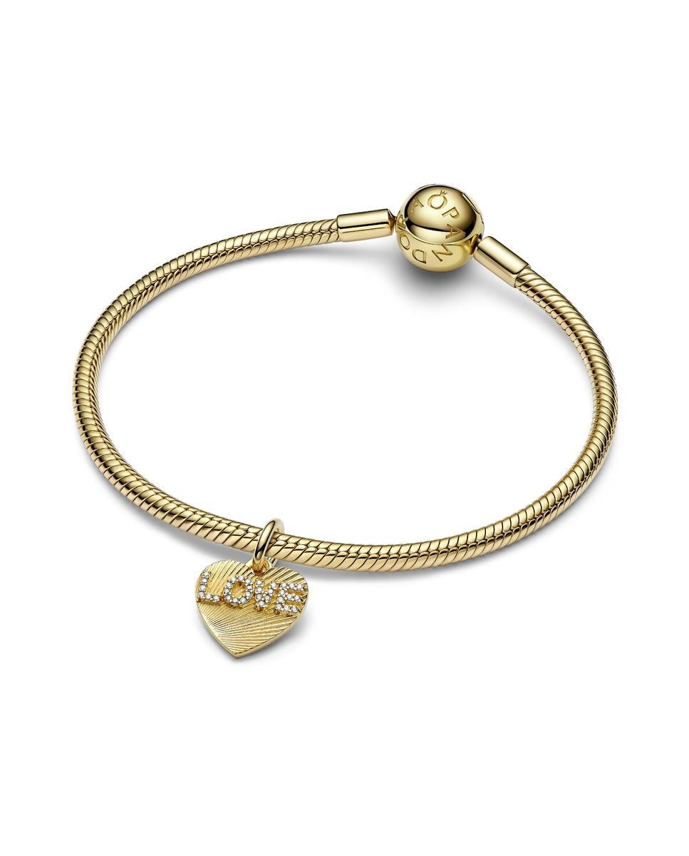 Imagen 2 de Charm colgante grabable corazón amor - PANDORA - Blanco Blanco