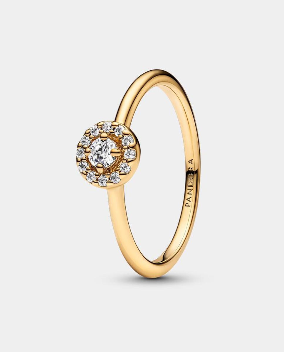 Anillo Halo Redondo en Pavé - PANDORA - Blanco Blanco-1