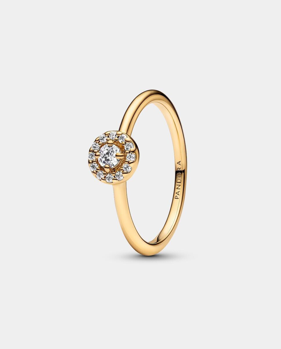 Anillo Halo Redondo en Pavé - PANDORA - Blanco Blanco-4