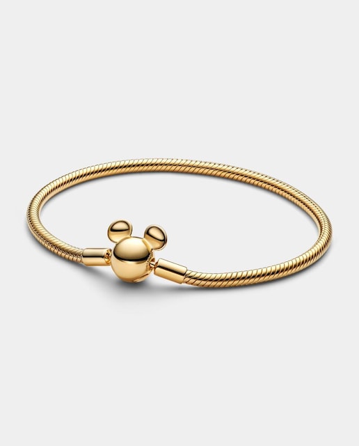 Imagen 0 de Pulsera Pandora Moments Cadena de Serpiente con Cierre Mickey Mouse de Disney