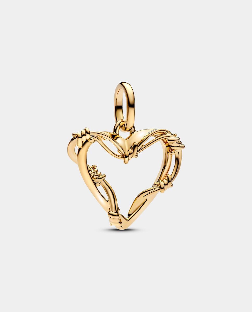 Charm medallón pandora me corazón de alambre - Oro Oro-4