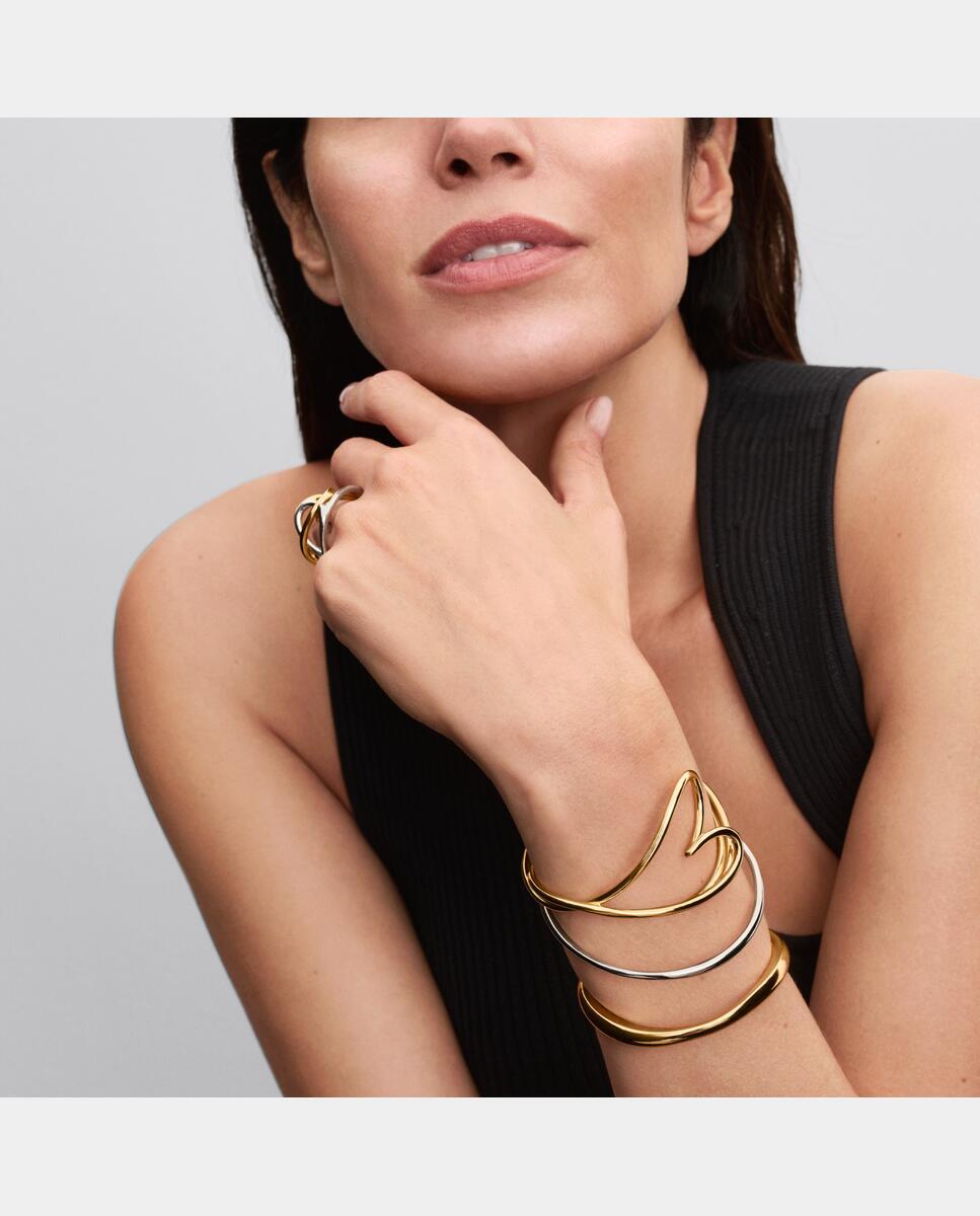 Imagen 3 de Pulsera rígida corazón forma orgánica - PANDORA - Oro Oro