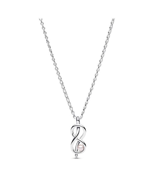 Imagen 0 de Collar en plata de ley Nudo Infinito
