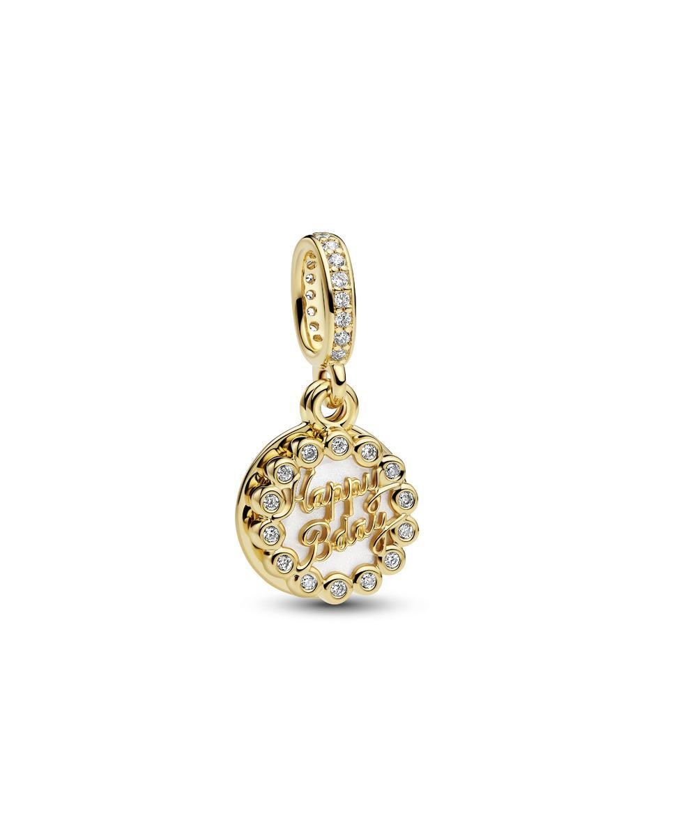 Charm colgante tarta de cumpleaños feliz - PANDORA - Blanco Blanco-1
