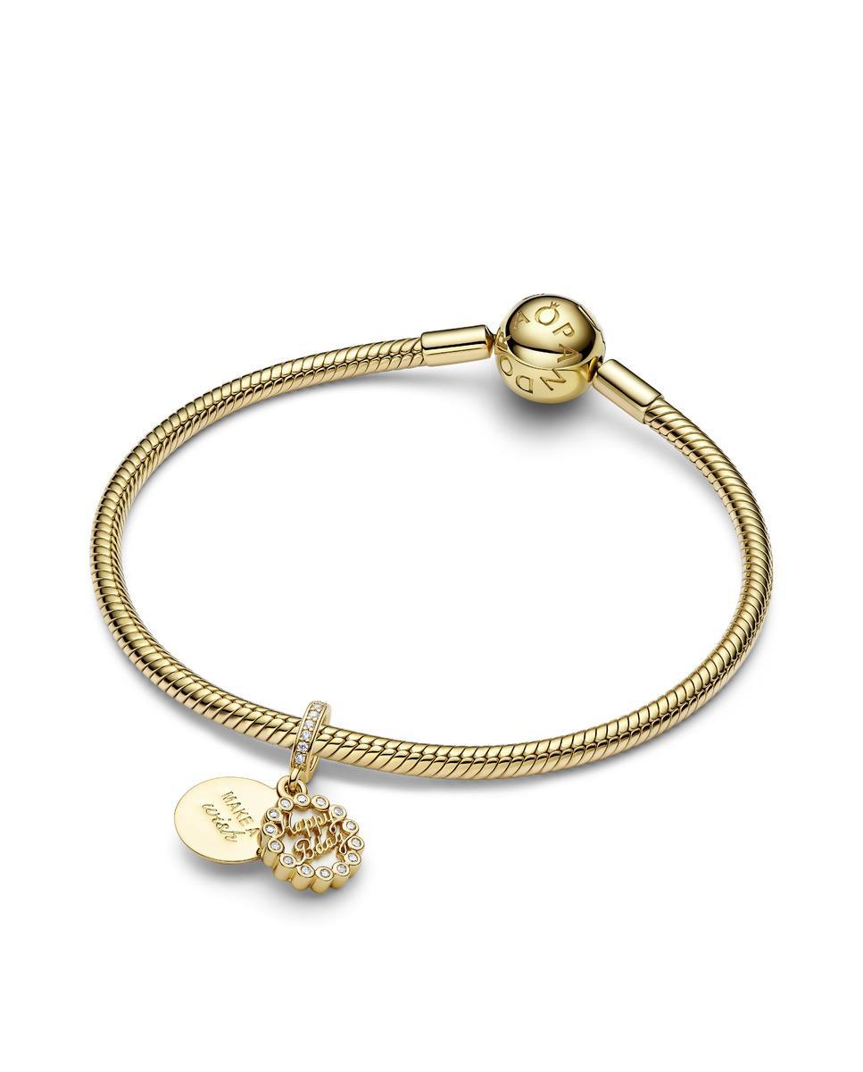 Charm colgante tarta de cumpleaños feliz - PANDORA - Blanco Blanco-2