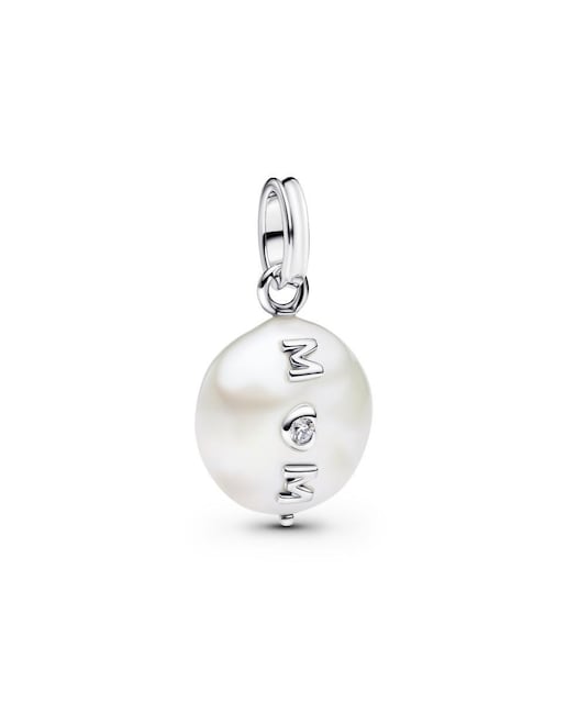 Imagen 0 de Charm en plata de ley Colgante Mamá y Perla Barroca Cultivada De Agua Dulce Tratada
