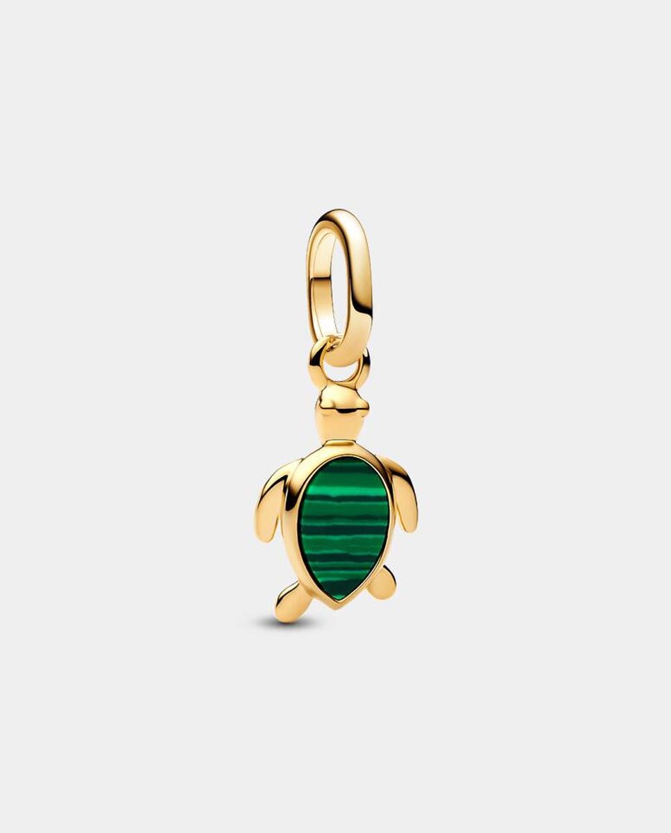 Charm mini colgante tortuga - PANDORA - Verde Verde-1
