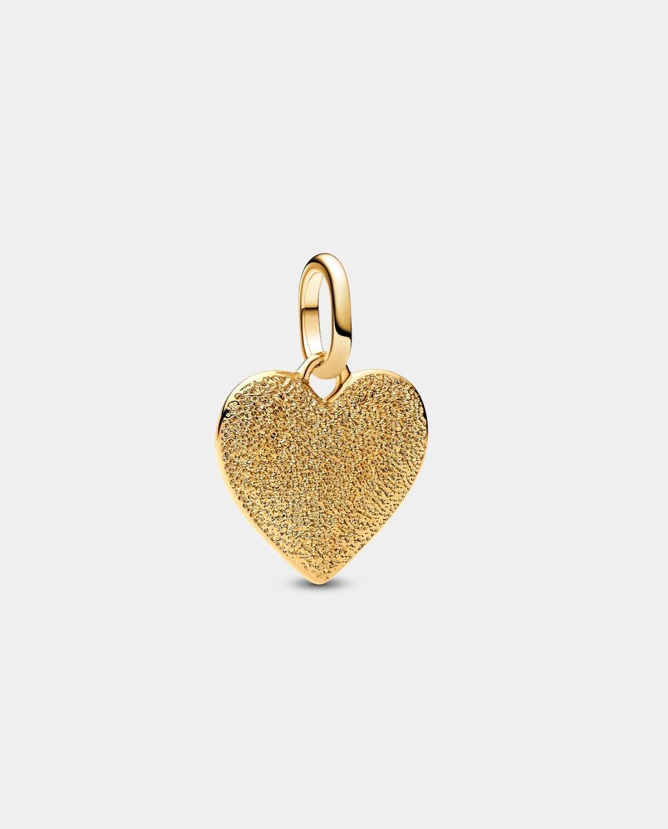 Imagen 1 de Charm de medallón corazón grabable - PANDORA - Oro Oro