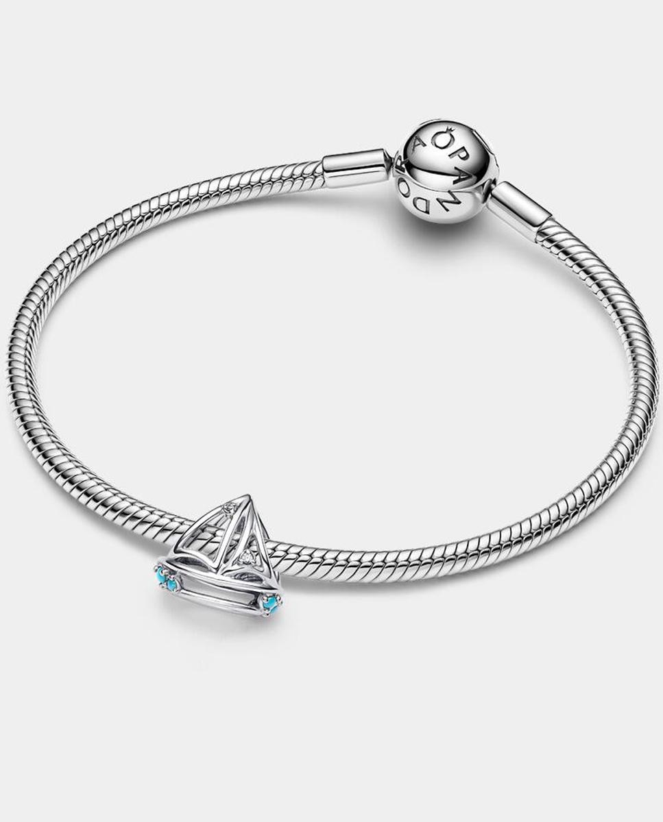 Charm en plata de ley velero - PANDORA - Azul Azul-2