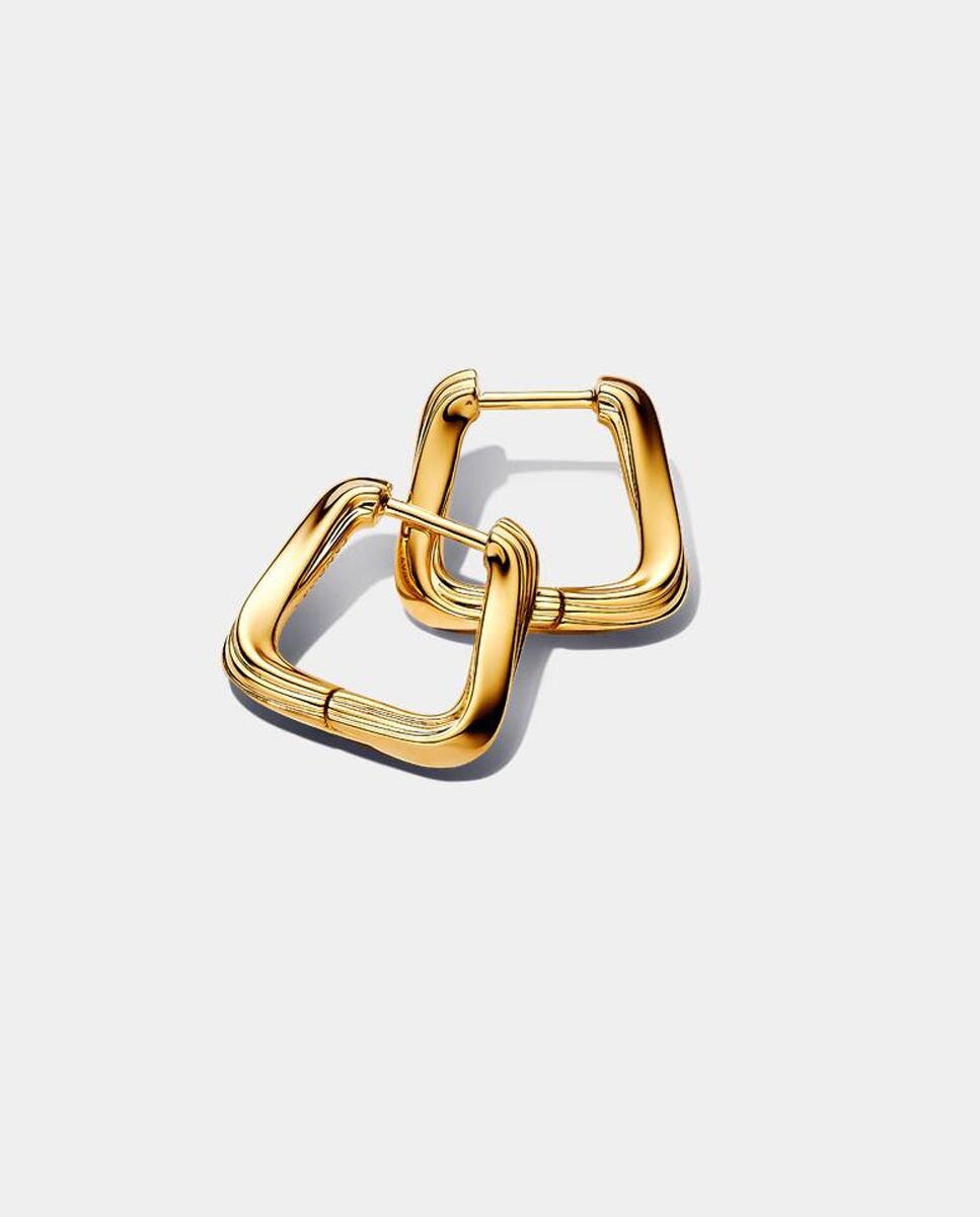 Pendientes de aro pequeños triángulo entrelazado - PANDORA - Oro Oro-1