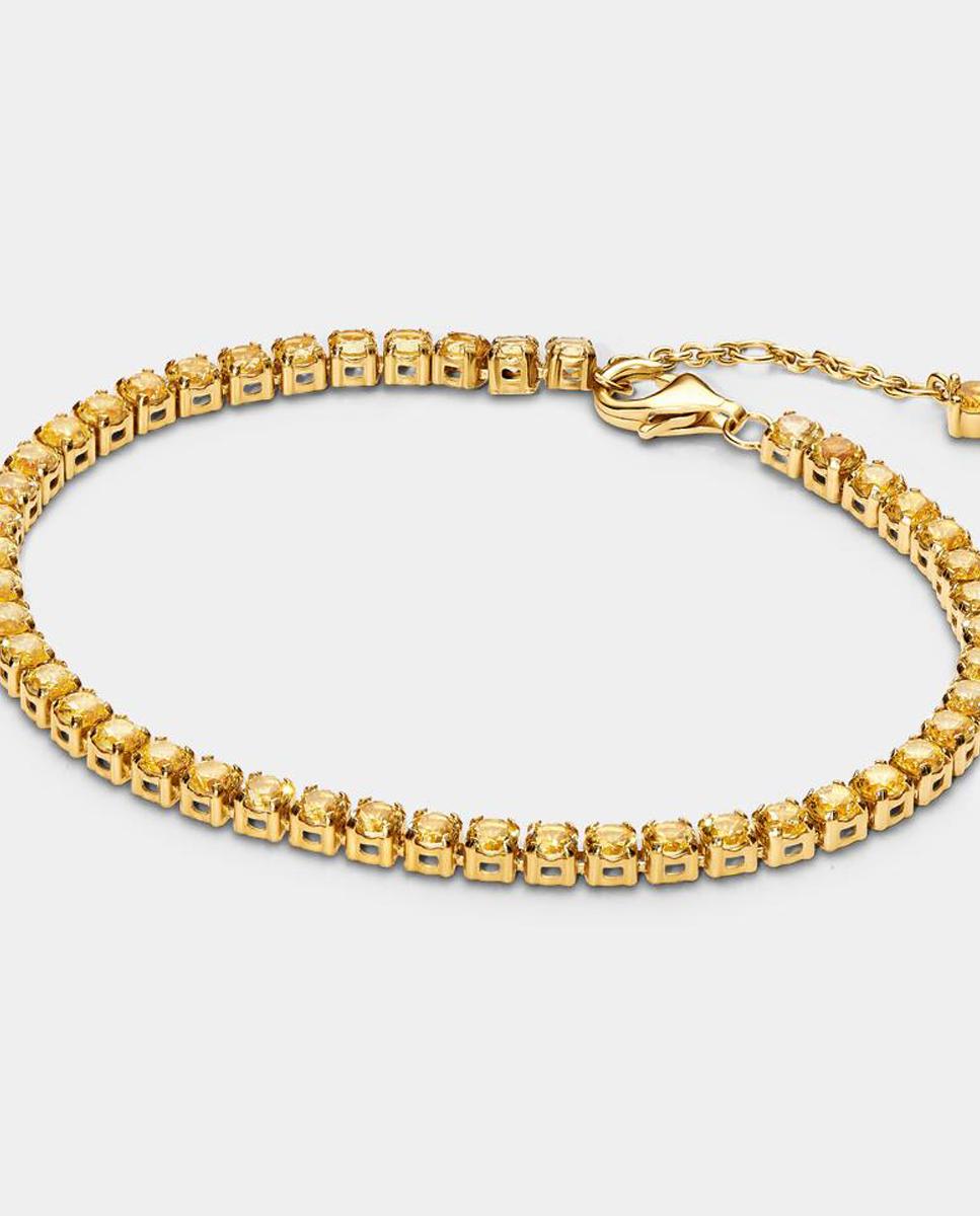Imagen 0 de Pulsera tenis amarillo brillante Amarillo
