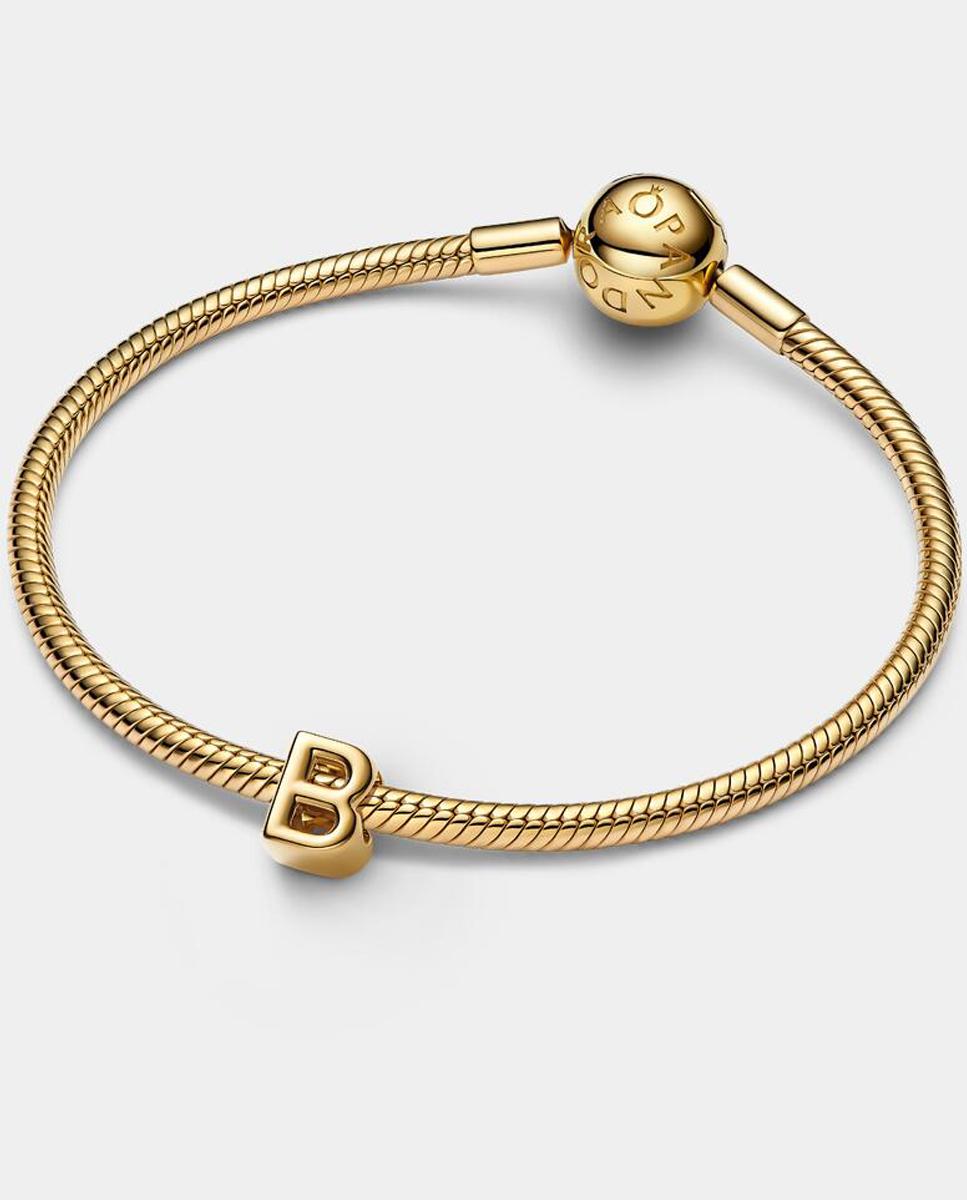 Mini charm alfabeto letra b - PANDORA - Oro Oro-2