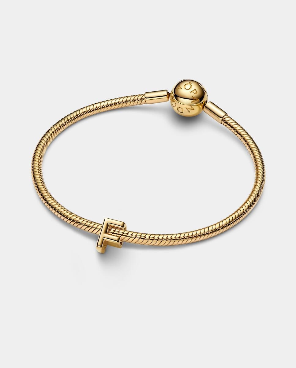Imagen 2 de Mini charm alfabeto letra f - PANDORA - Oro Oro