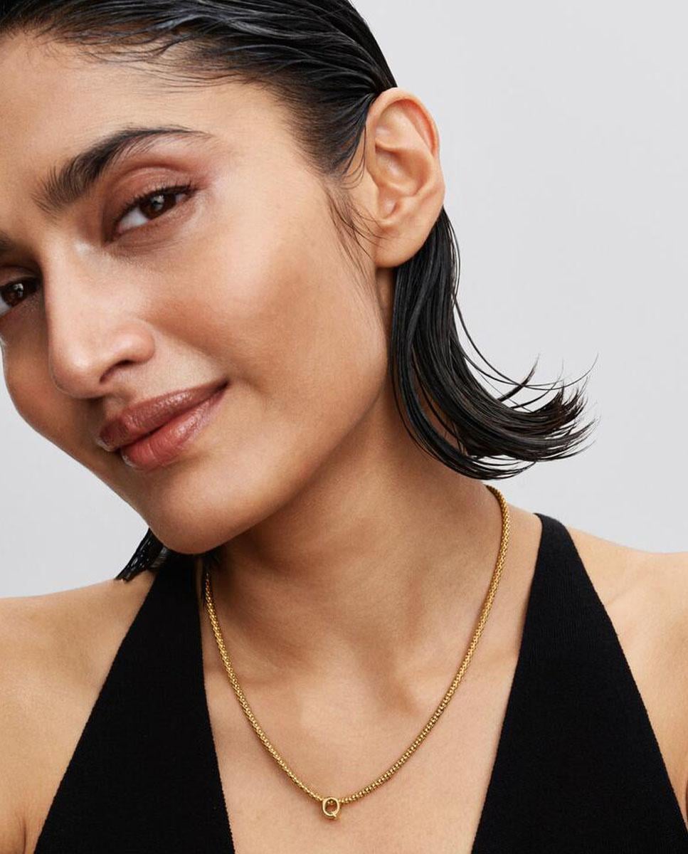 Mini Charm Alfabeto Letra Q Oro-3