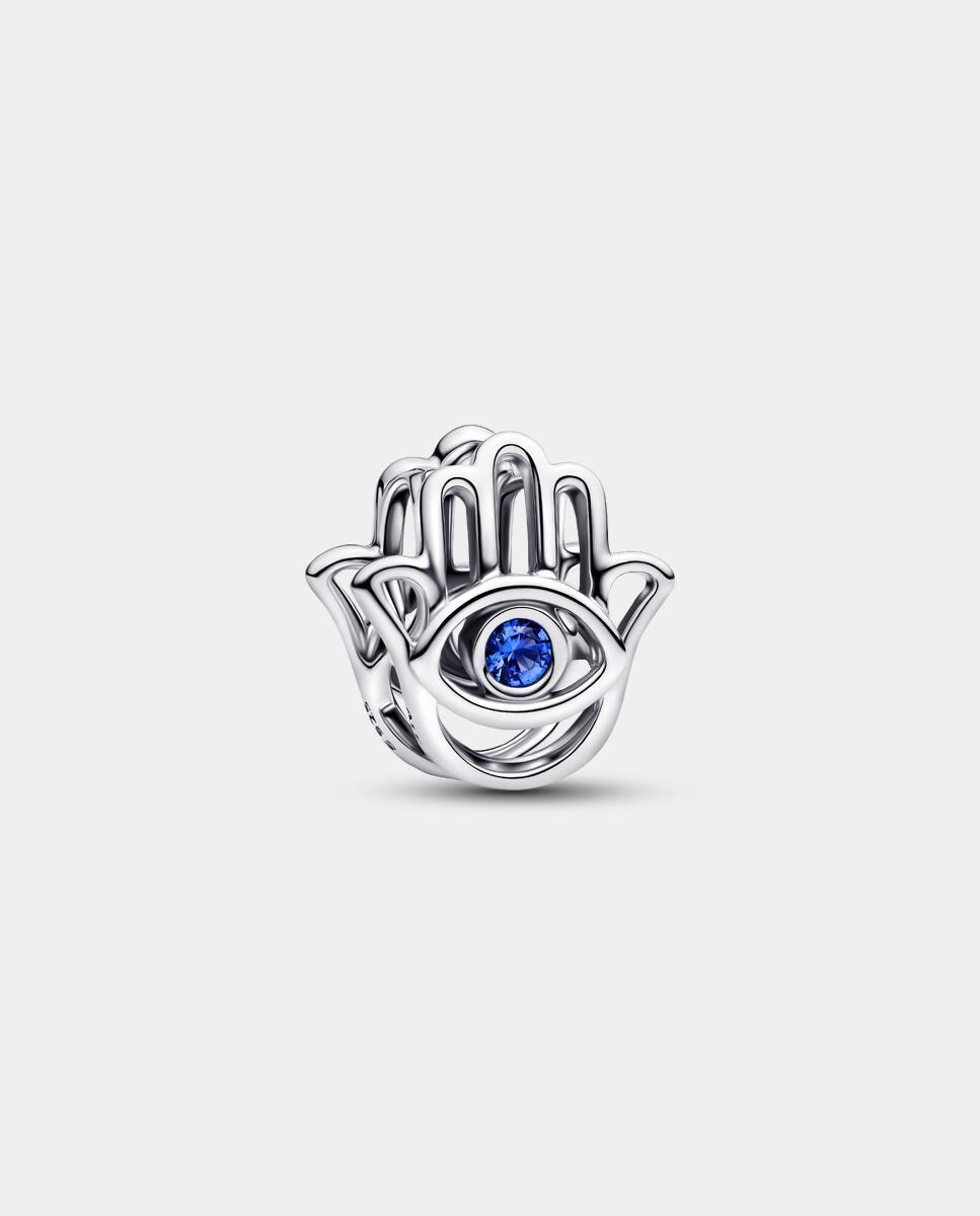 Charm en plata de ley mano de fátima - PANDORA - Azul Azul-4