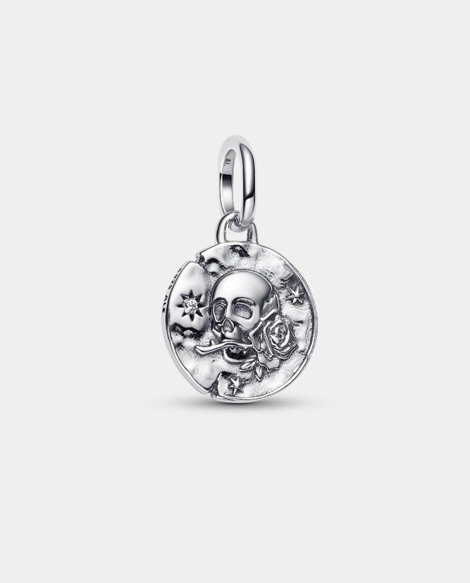 Imagen 0 de Charm talisman medallón calavera Blanco
