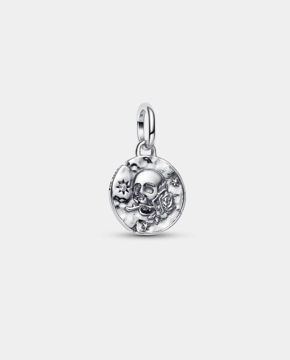 Charm talisman medallón calavera - PANDORA - Blanco Blanco-4