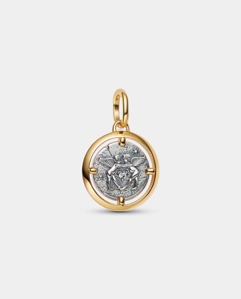 Imagen 0 de Charm talisman medallón y cupidos Oro