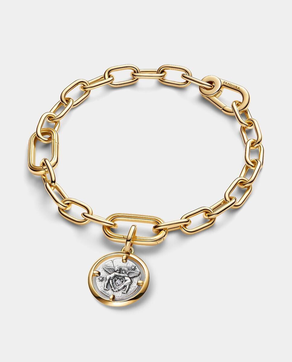 Charm talisman medallón y cupidos - PANDORA - Oro Oro-2
