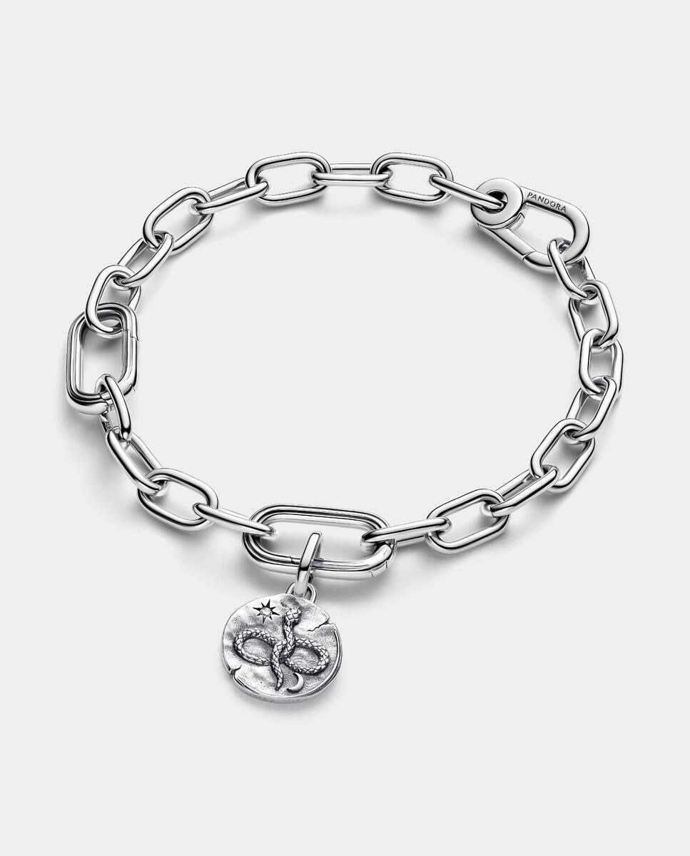 Charm talisman medallón serpiente infinita - PANDORA - Plata Plata-2