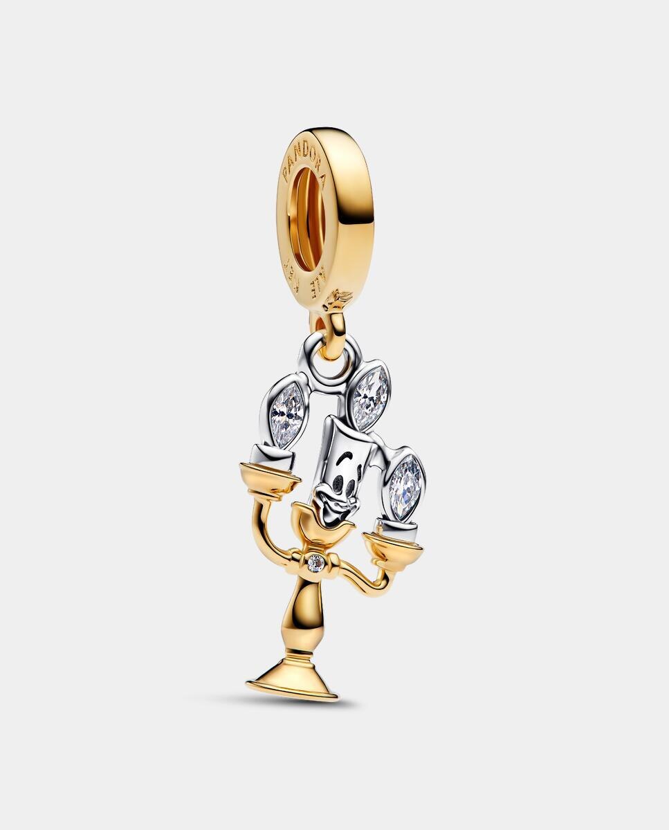 Imagen 1 de Charm colgante lumiere de la bella y la bestia de disney - PANDORA - Blanco Blanco