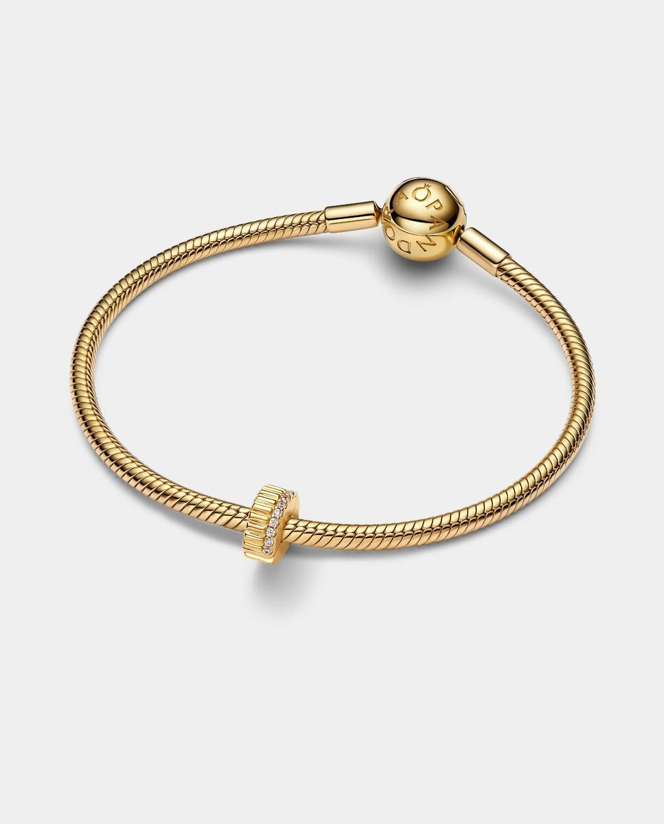 Imagen 2 de Charm clip acanalado - PANDORA - Oro Oro