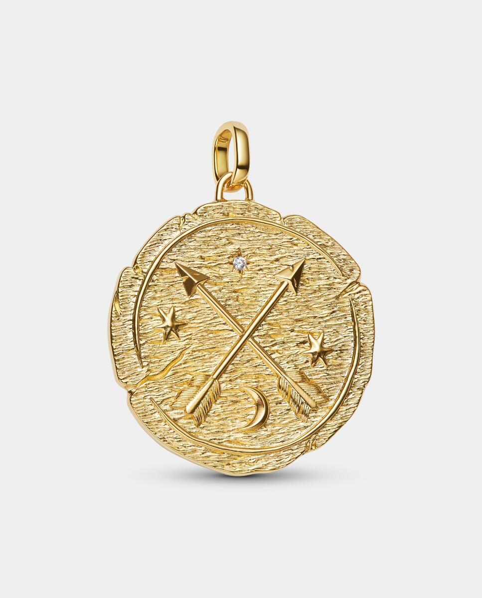 Imagen 0 de Charm talisman medallón grande flechas cruzadas Blanco