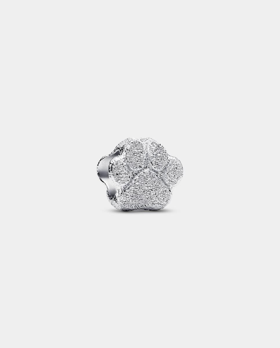 Imagen 1 de Charm mini en plata de ley huella textura Plata