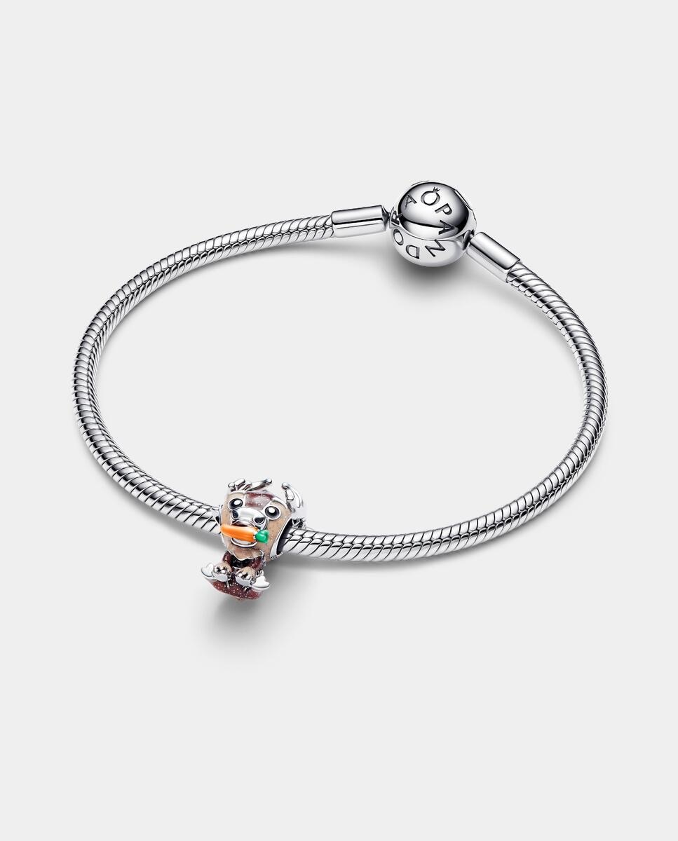 Imagen 2 de Charm en plata de ley sven de frozen de disney - PANDORA - Marrón Marrón