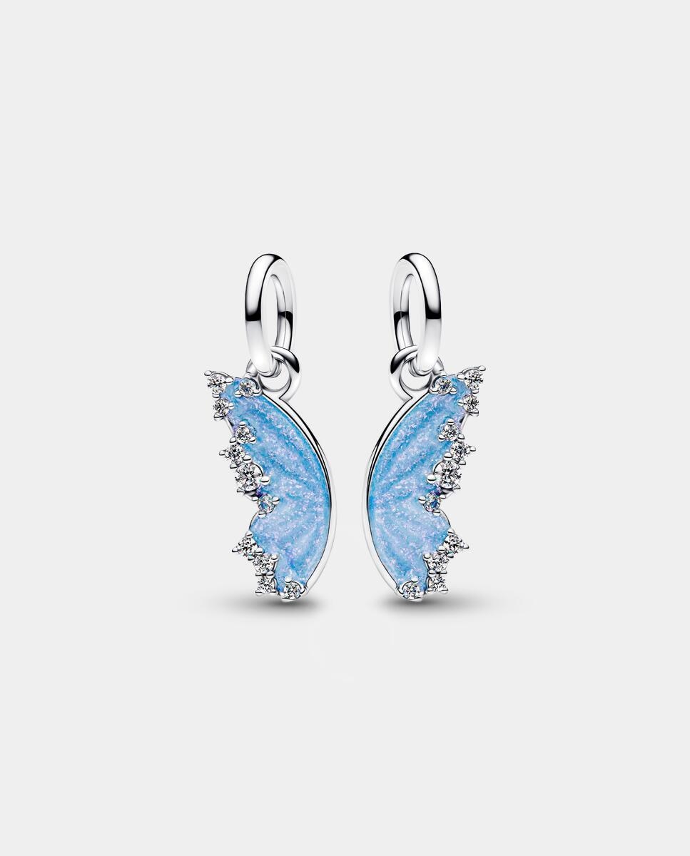 Imagen 1 de Charm en plata de ley colgante divisible mariposa - PANDORA - Azul Azul