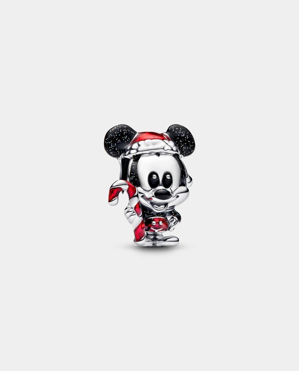 Imagen 1 de Charm en plata de ley mickey mouse navideño de disney - PANDORA - Rojo Rojo
