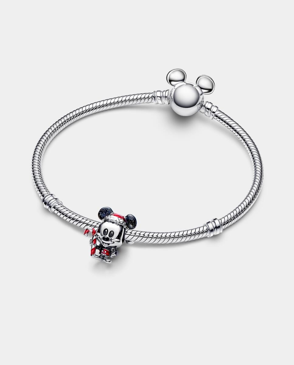 Imagen 2 de Charm en plata de ley mickey mouse navideño de disney - PANDORA - Rojo Rojo